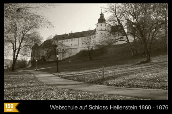 Webschule auf Schloss Hellenstein 1860 - 1876